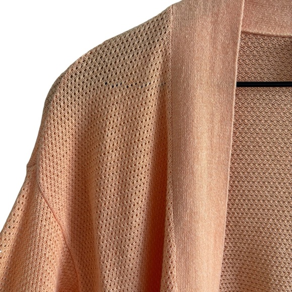 Chico’s Linen Blend Open Front Knit Cardigan Casual Resortwear Layering Size XS - Picture 4 of 14